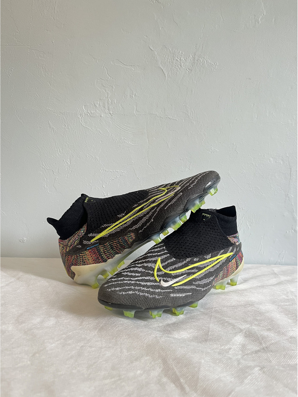 Nike Phantom GX Elite black/yellow Soccer Cleats US Size 8.5